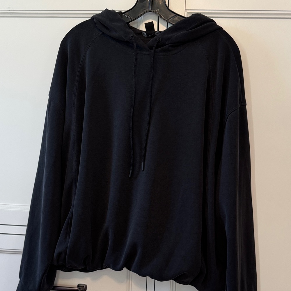 Athleta Black Hoodie Sweatshirt